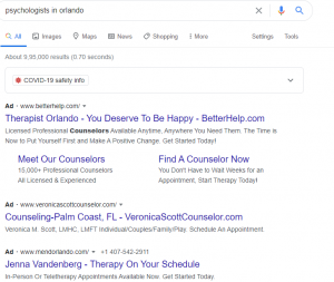 Localized advertising