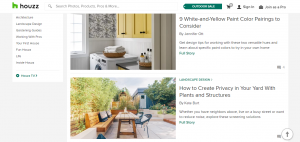User generated content on Houzz IdeaBook